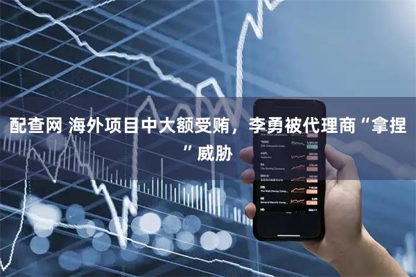 配查网 海外项目中大额受贿，李勇被代理商“拿捏”威胁